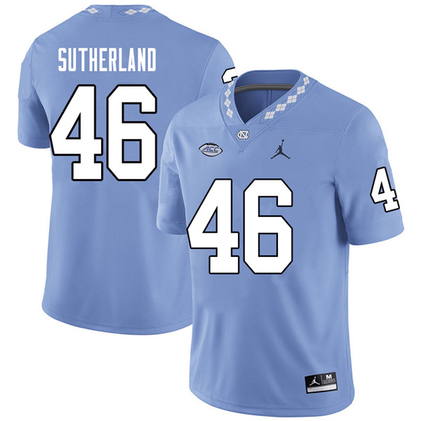 Jordan Brand Men #46 Bill Sutherland North Carolina Tar Heels College Football Jerseys Sale-Carolina